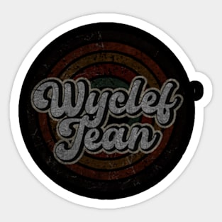 Wyclef Jean vintage design on top Sticker